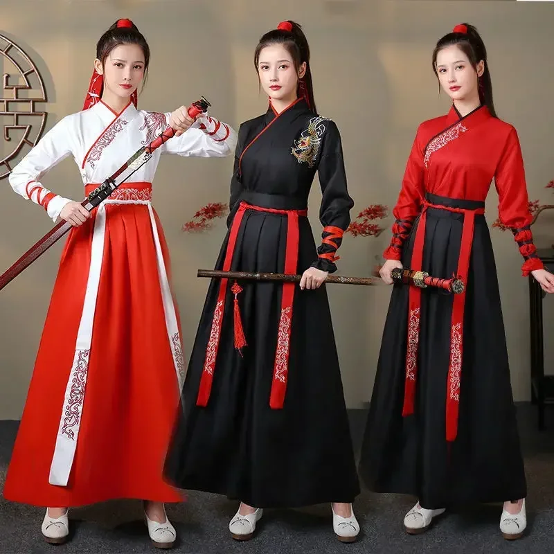 Vintage Fashion Queen - Nowoczesny damski zestaw Hanfu: top i