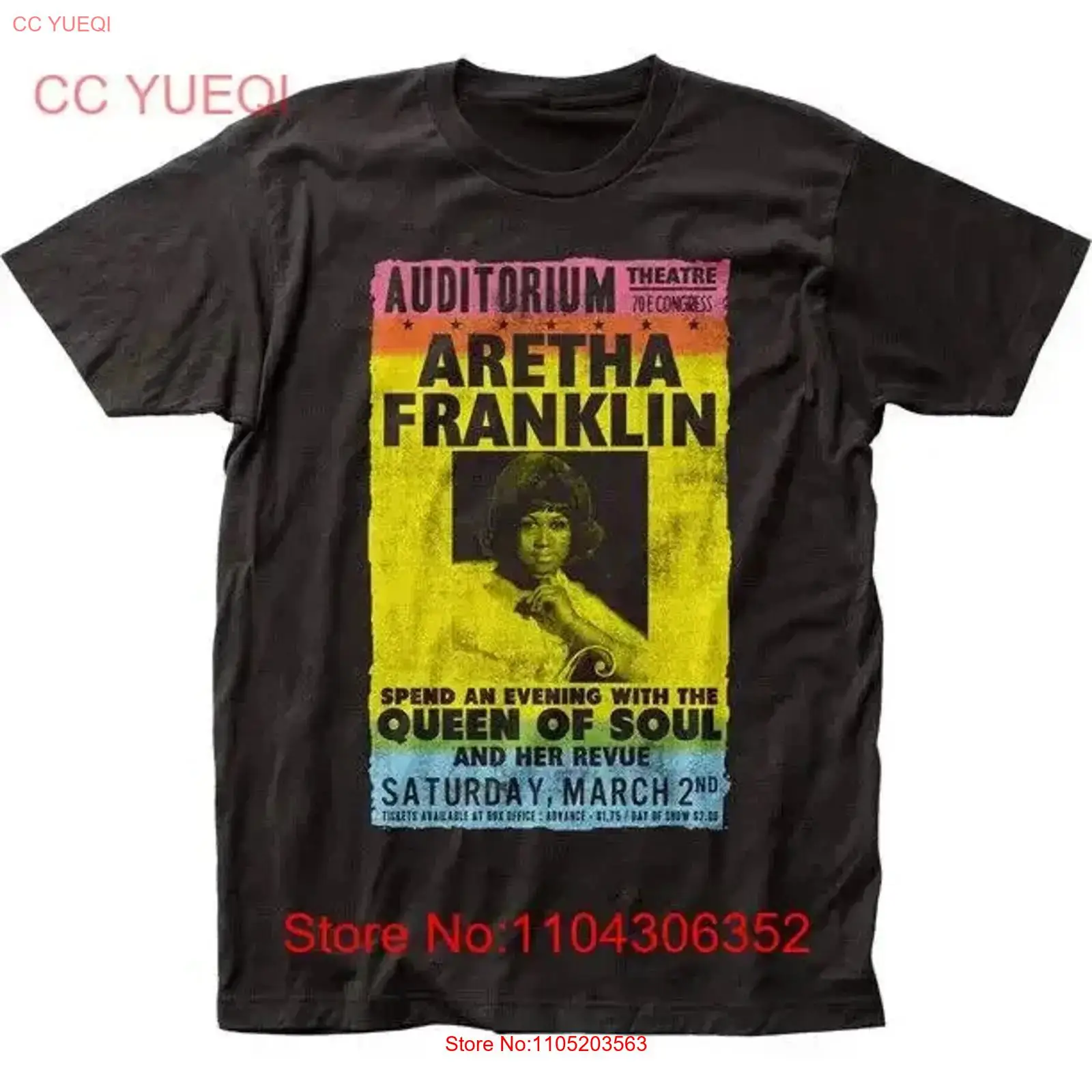 Vintage Fashion Queen - Koszulka męska Aretha Franklin Tribute Poster