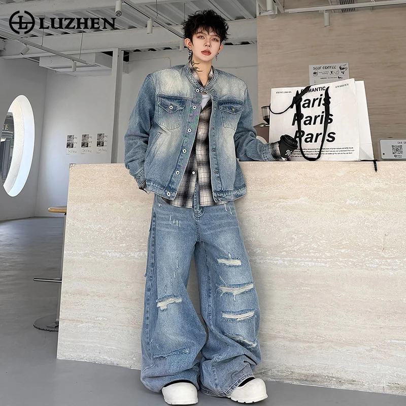 Vintage Fashion Pieces - LUZHEN 2026 Jesienny Vintage Zestaw Dwuczęściowy