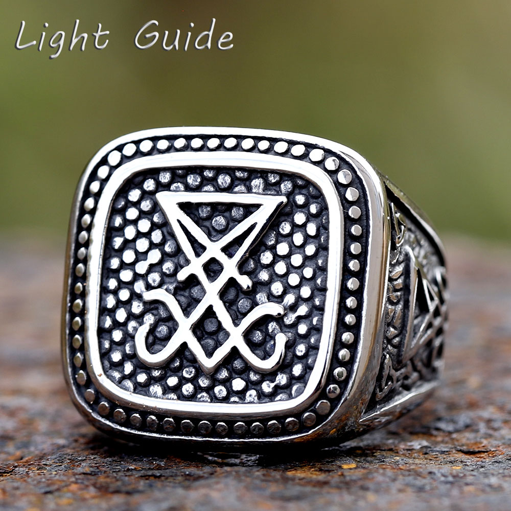 Vintage Fashion Guide - 2024 New Vintage Sigil Lucifer pierścionek