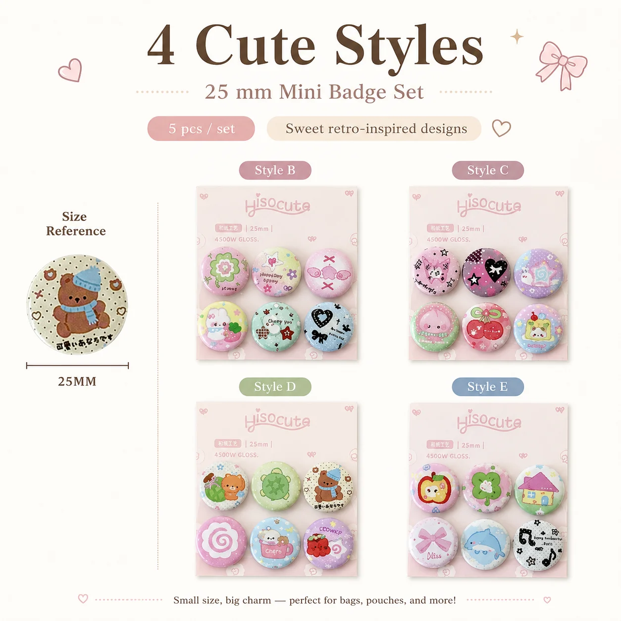 Przypinka Student Clover 25mm, – Vintage Fashion Journal recenzja i cena