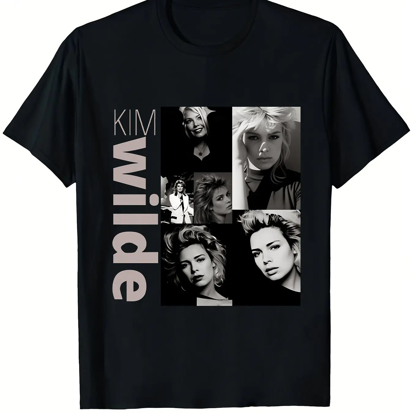 Koszulka Kim Wilde z grafiką v – Vintage Fashion Collage recenzja i cena
