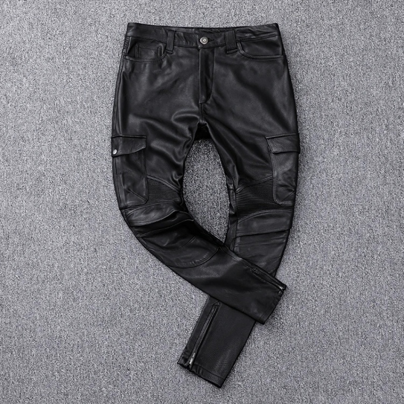 Czarne zimowe skórzane spodnie – Retro Track Pant recenzja i cena